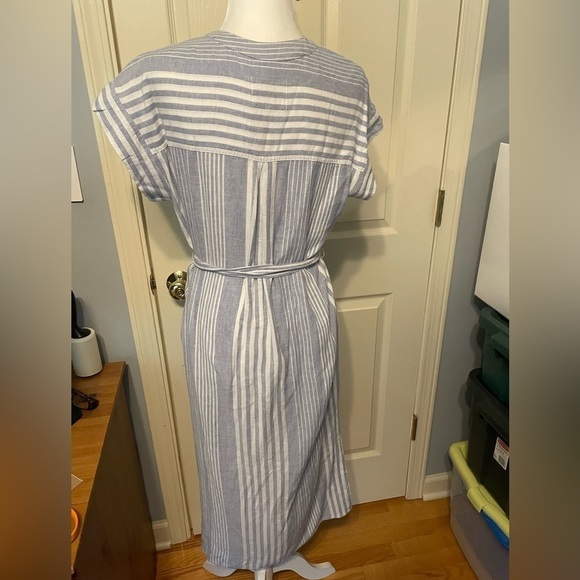 Rails Suri Blue Stripe Linen Blend Dress - Picture 2 of 6